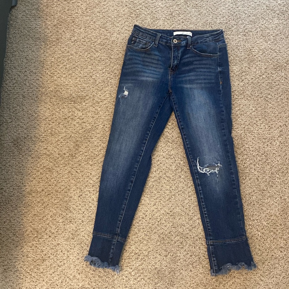 Kancan denim crop jeans